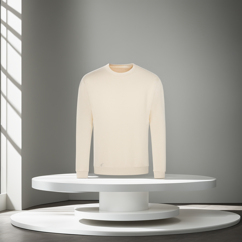 The Eccelenza Premium Cream Elysian Sweatshirt