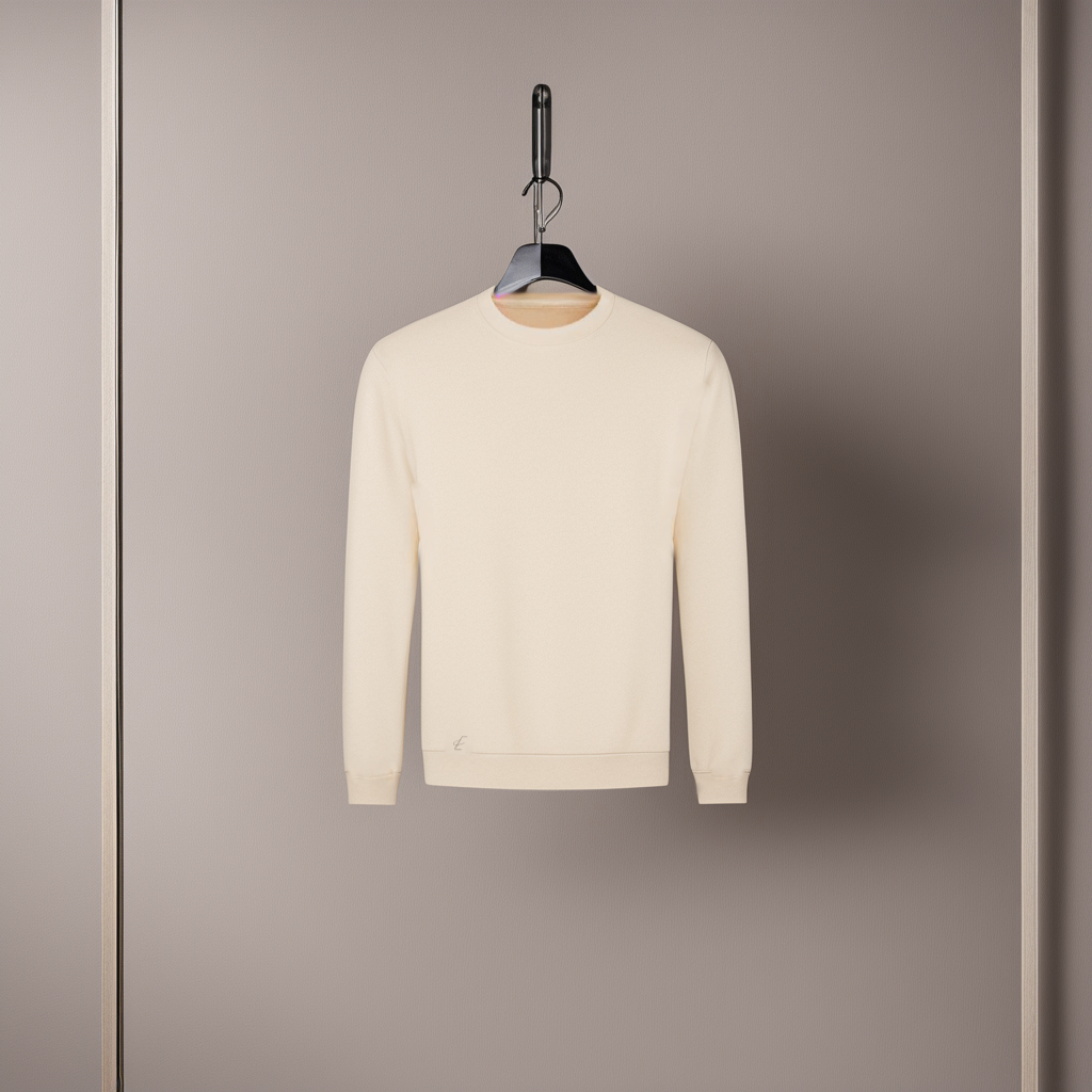 The Eccelenza Premium Cream Elysian Sweatshirt
